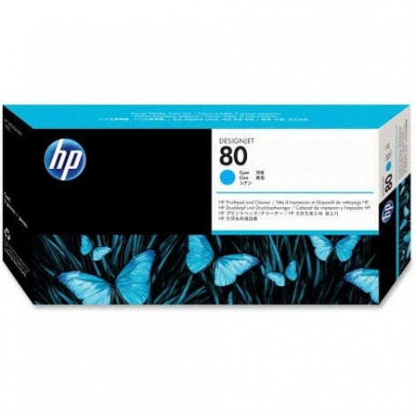 هد پلاتر آبی اچ پی مدل HP 80 Cyan DesignJet Printhead And Printhead Cleaner C4821A هد پلاتر آبی اچ پی مدل HP 80 Cyan DesignJet Printhead And Printhead Cleaner C4821A
