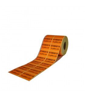 برچسب پی وی سی دو ردیفه پرینتر لیبل زن PVC Label 35x50