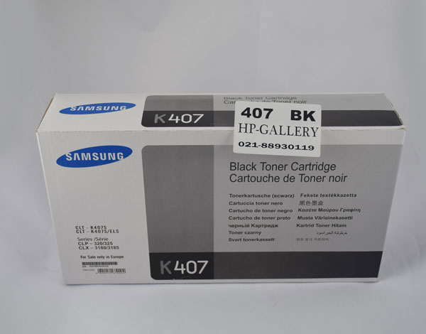 کارتریج تونر طرح فابریک سامسونگ لیزری مشکی Samsung CLT-K407S
